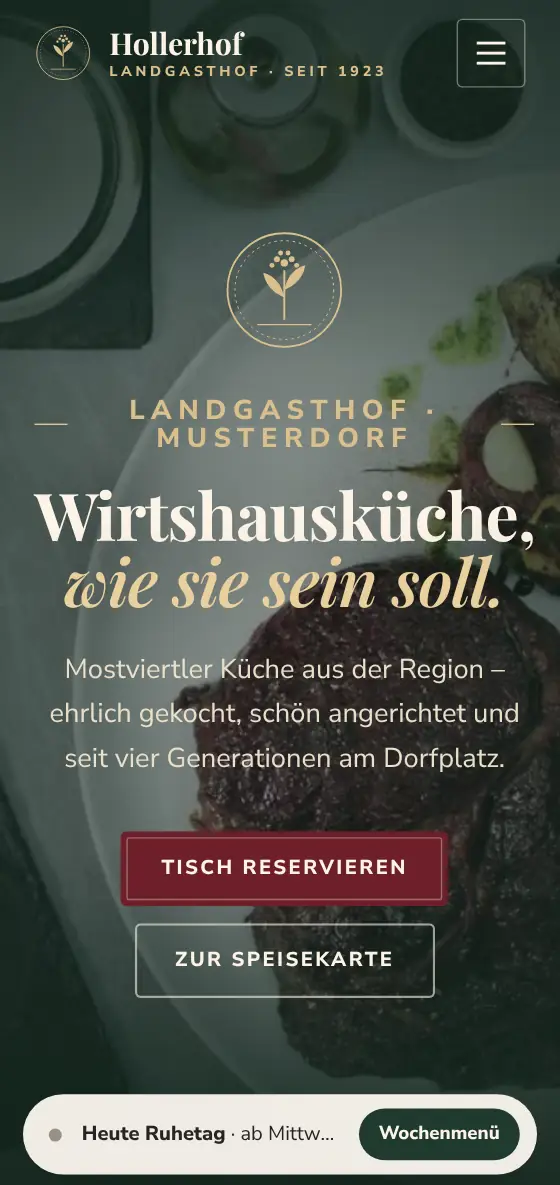 Beispiel Gasthaus: Hollerhof